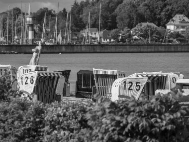 Baltık Denizi 'ndeki Eckernfoette şehri