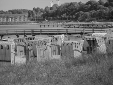 Baltık Denizi 'ndeki Eckernfoette şehri