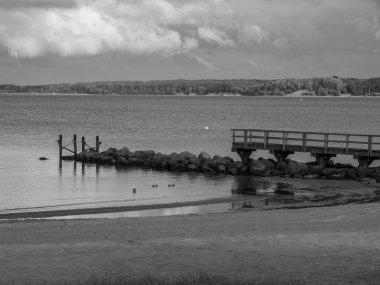 Baltık Denizi 'ndeki Eckernfoette şehri