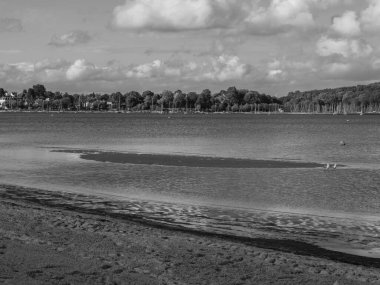 Baltık Denizi 'ndeki Eckernfoette şehri
