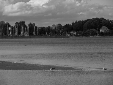 Baltık Denizi 'ndeki Eckernfoette şehri