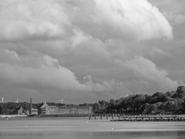 Baltık Denizi 'ndeki Eckernfoette şehri