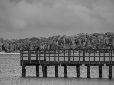 Baltık Denizi 'ndeki Eckernfoette şehri