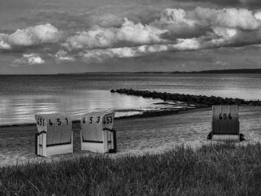 Baltık Denizi 'ndeki Eckernfoette şehri