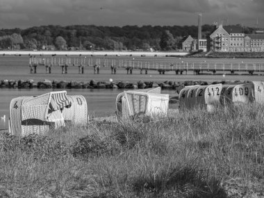 Baltık Denizi 'ndeki Eckernfoette şehri