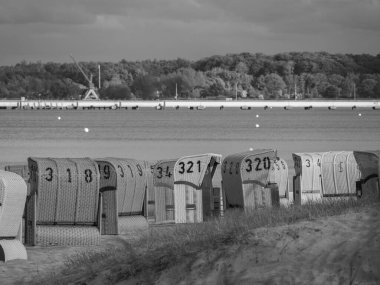 Baltık Denizi 'ndeki Eckernfoette şehri