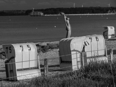 Baltık Denizi 'ndeki Eckernfoette şehri