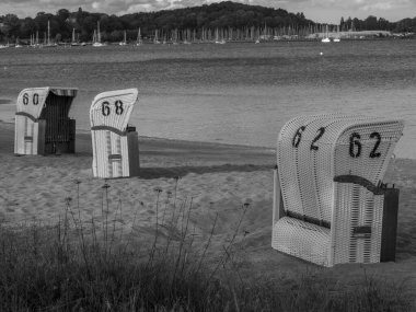 Baltık Denizi 'ndeki Eckernfoette şehri