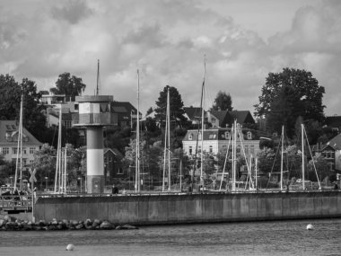 Baltık Denizi 'ndeki Eckernfoette şehri