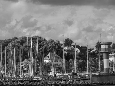 Baltık Denizi 'ndeki Eckernfoette şehri