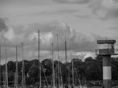 Baltık Denizi 'ndeki Eckernfoette şehri