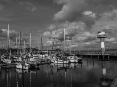 Baltık Denizi 'ndeki Eckernfoette şehri