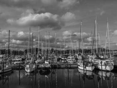 Baltık Denizi 'ndeki Eckernfoette şehri