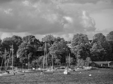 Baltık Denizi 'ndeki Eckernfoette şehri