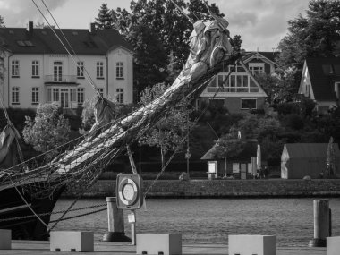 Baltık Denizi 'ndeki Eckernfoette şehri
