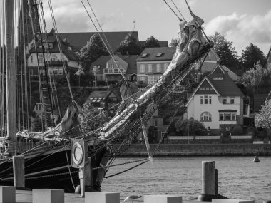 Baltık Denizi 'ndeki Eckernfoette şehri