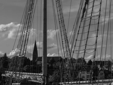 Baltık Denizi 'ndeki Eckernfoette şehri