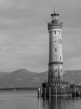 Lindau Almanya 'da göl kıyısında.