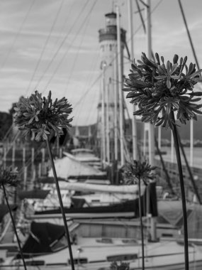 Lindau Almanya 'da göl kıyısında.