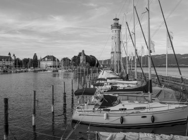 Lindau Almanya 'da göl kıyısında.