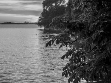 Lindau Almanya 'da göl kıyısında.