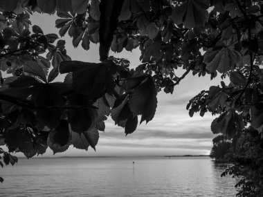 Lindau Almanya 'da göl kıyısında.