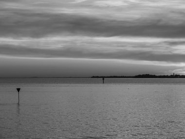 Lindau Almanya 'da göl kıyısında.