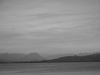 Lindau Almanya 'da göl kıyısında.