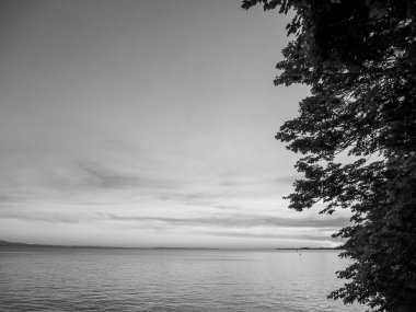 Lindau Almanya 'da göl kıyısında.