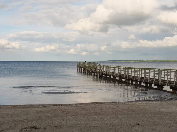 Baltık Denizi 'ndeki Eckernfoette şehri