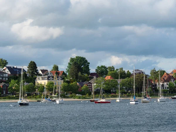 Staden Eckernfoerde Vid Östersjön — Stockfoto