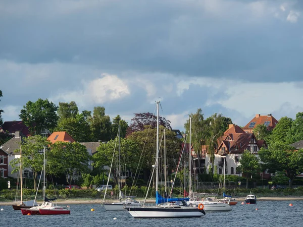 Město Eckernfoerde Baltského Moře — Stock fotografie
