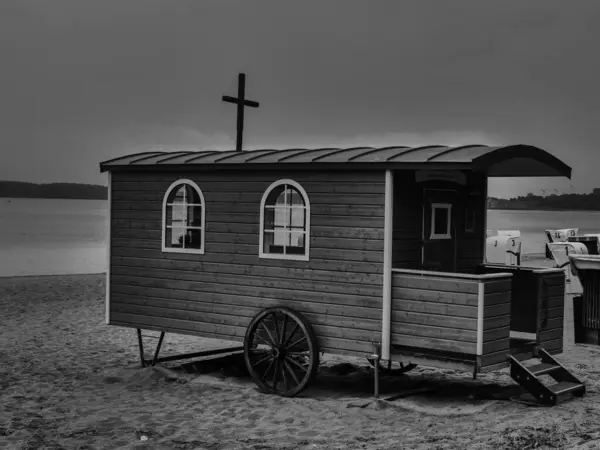 Baltık Denizi 'ndeki Eckernfoette şehri