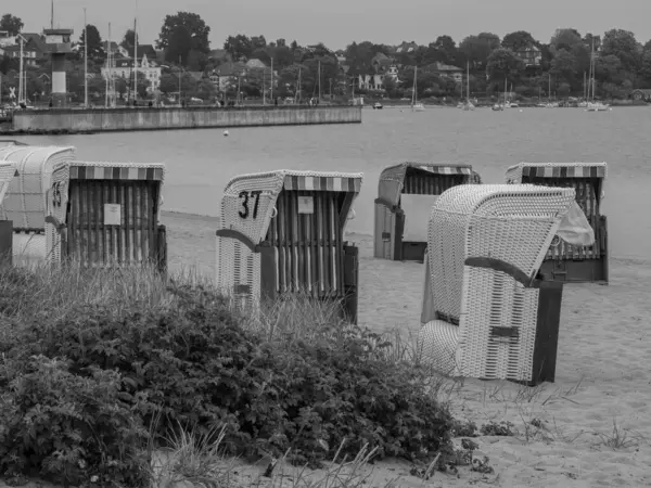 Baltık Denizi 'ndeki Eckernfoette şehri