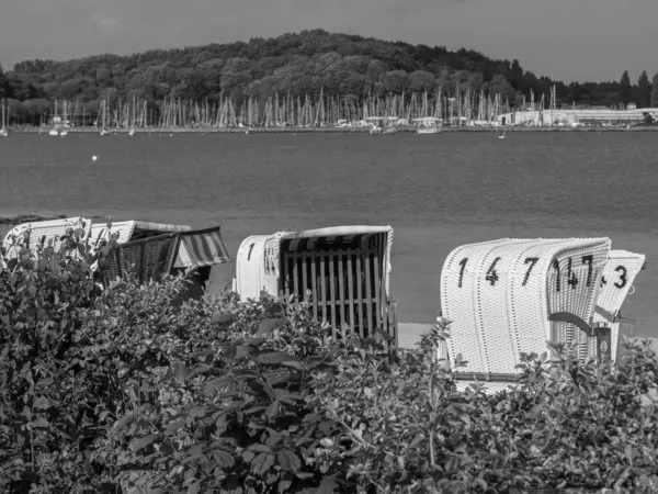 Baltık Denizi 'ndeki Eckernfoette şehri