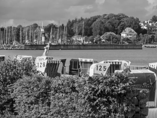 Baltık Denizi 'ndeki Eckernfoette şehri