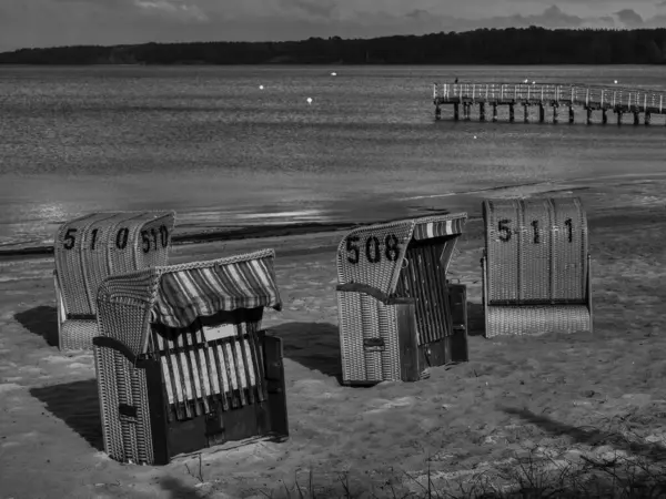 Baltık Denizi 'ndeki Eckernfoette şehri