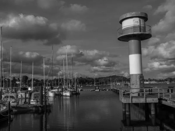 Città Eckernfoerde Mare Baltico — Foto Stock