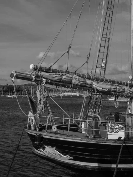 Cidade Eckernfoerde Mar Báltico — Fotografia de Stock