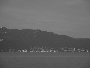 Lindau Almanya 'da göl kıyısında.