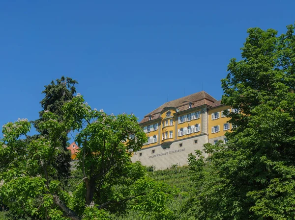 Meersburg, Almanya 'daki göl kentinde.