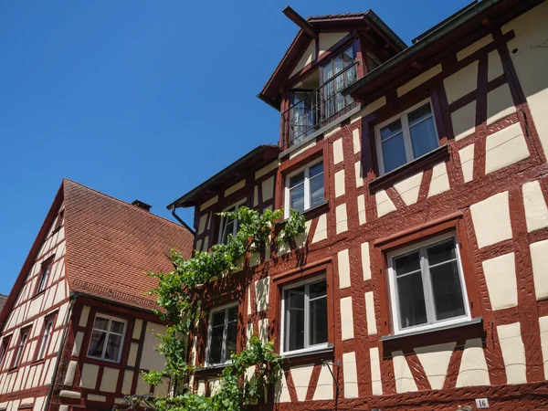 Meersburg, Almanya 'daki göl kentinde.