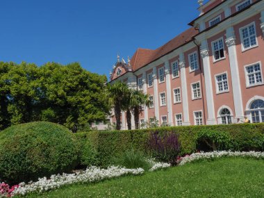 Meersburg, Almanya 'daki göl kentinde.