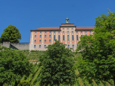 Meersburg, Almanya 'daki göl kentinde.