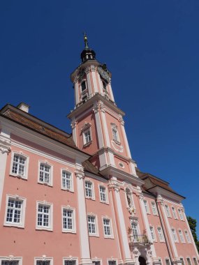 Meersburg, Almanya 'daki göl kentinde.