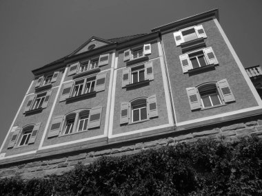 Meersburg, Almanya 'daki göl kentinde.