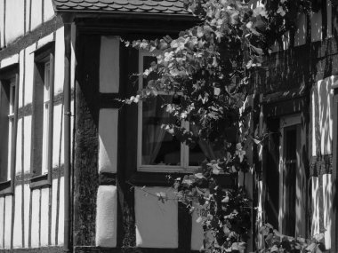 Meersburg, Almanya 'daki göl kentinde.