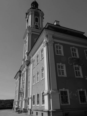 Meersburg, Almanya 'daki göl kentinde.