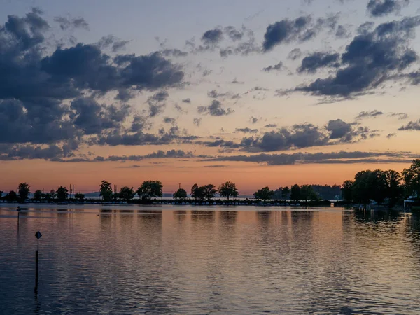 Město Lindau Bodamského Jezera — Stock fotografie