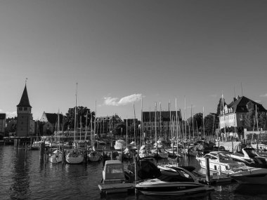 Göl kenarındaki Lindau şehrinde.